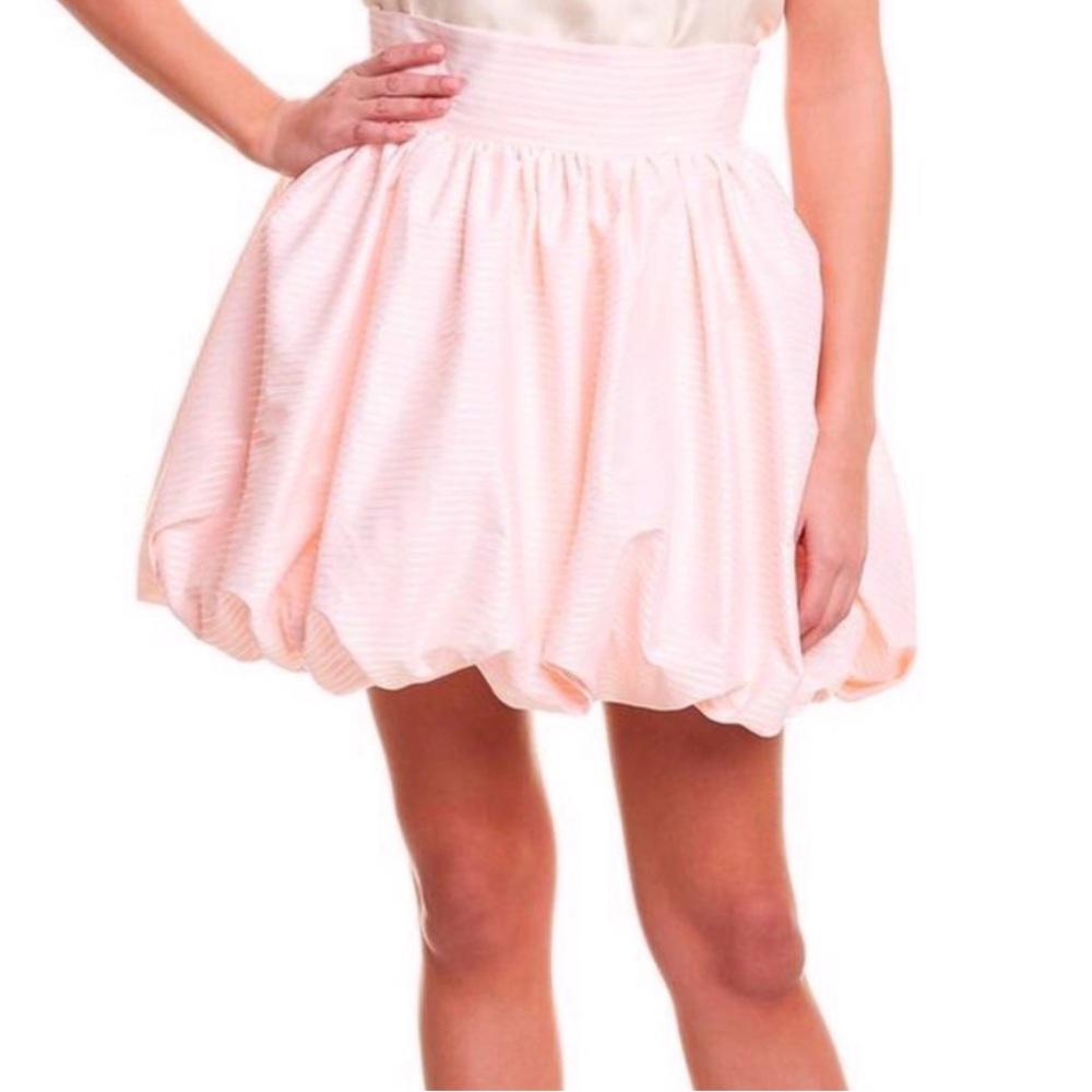 PETER SYN PINK BUBBLE MINI SKIRT NWT